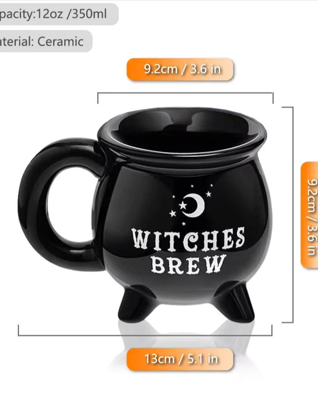 Spooky Sips: Enchanting Ceramic Witch Coffee Mug