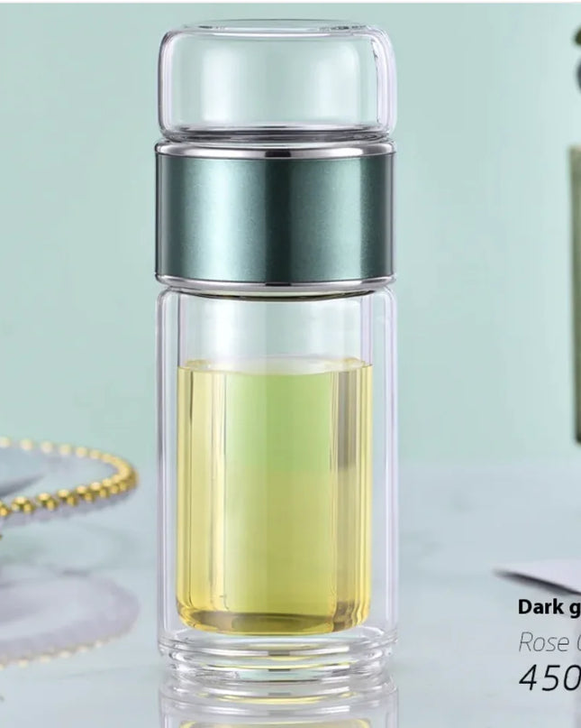 Double-layer Borosilicate Glass Tea Infuser