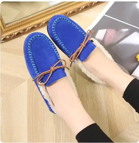 Winter Casual Plush Flat Shoes