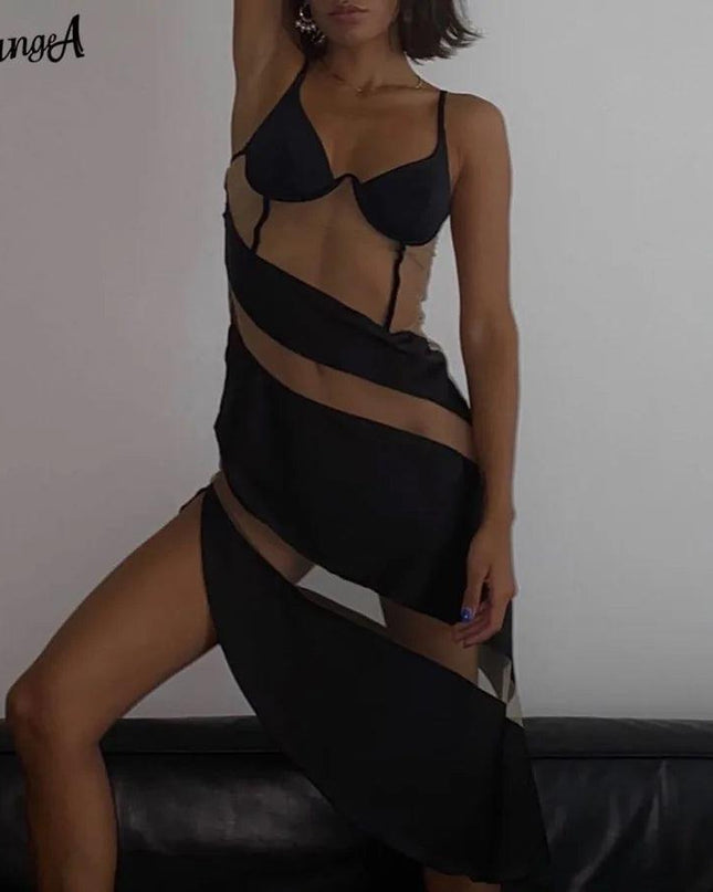 V-Neck Sleeveless Dress