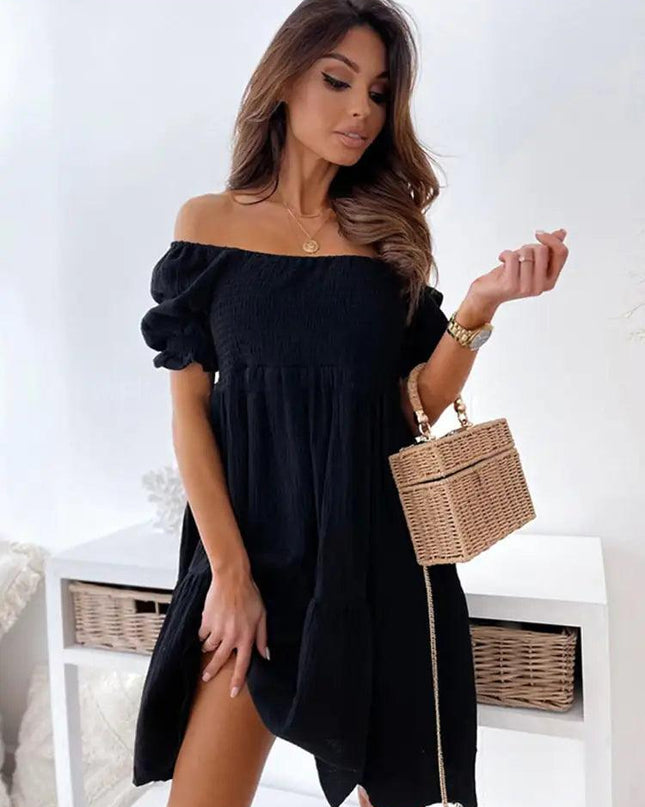 Queen Plain Short Dress