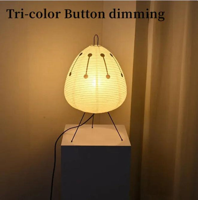 Japanese-Style Rice Paper Table Lamp