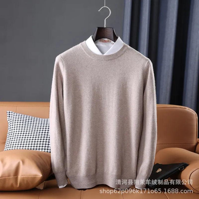 Men's Slim Fit Knit Sweater Pullover w/ Round Neck