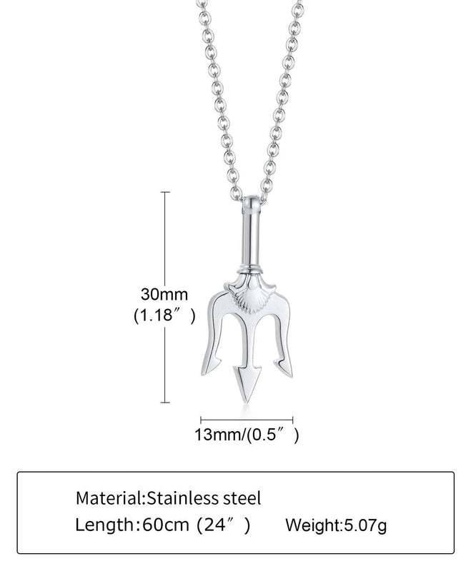 Stylish Neptune Trident Chain Necklaces
