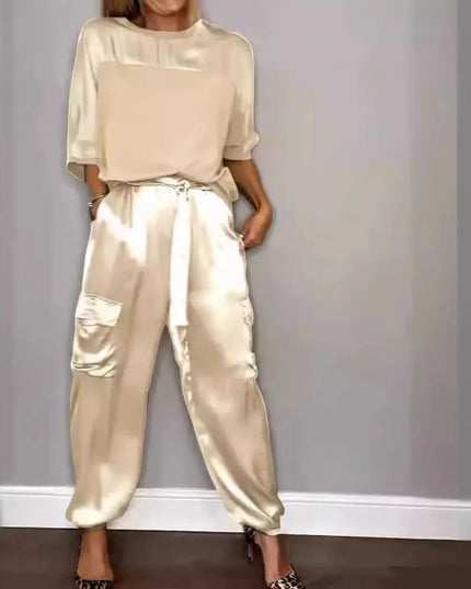 Satin Two-Piece Set for Women