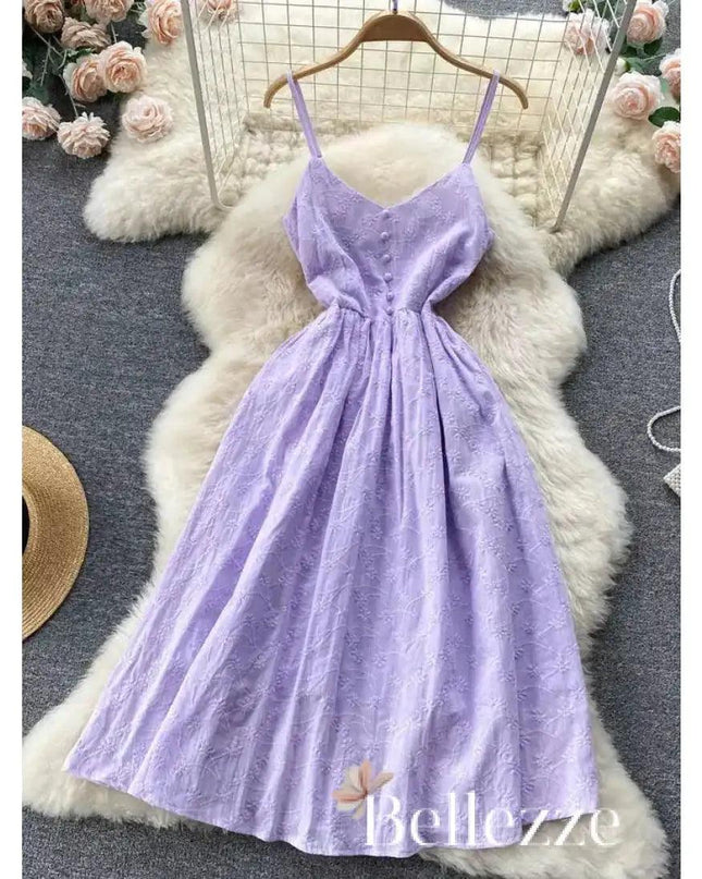 Elegant Spaghetti Strap Dress