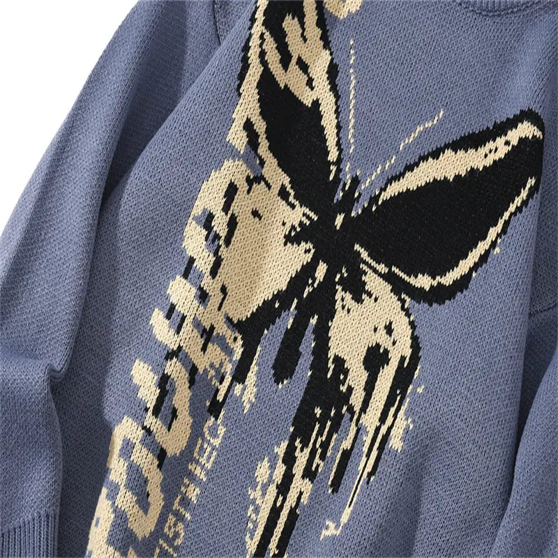 Butterfly Pattern Sweater