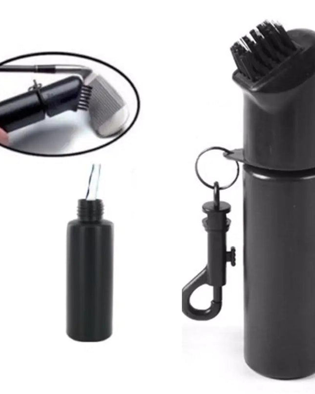 Golf Cleaning Brush For Club With Carabiner Groove Sharpene