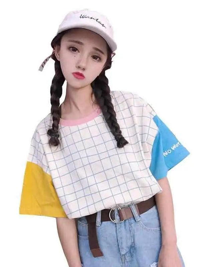 Crayon Grid T-Shirt