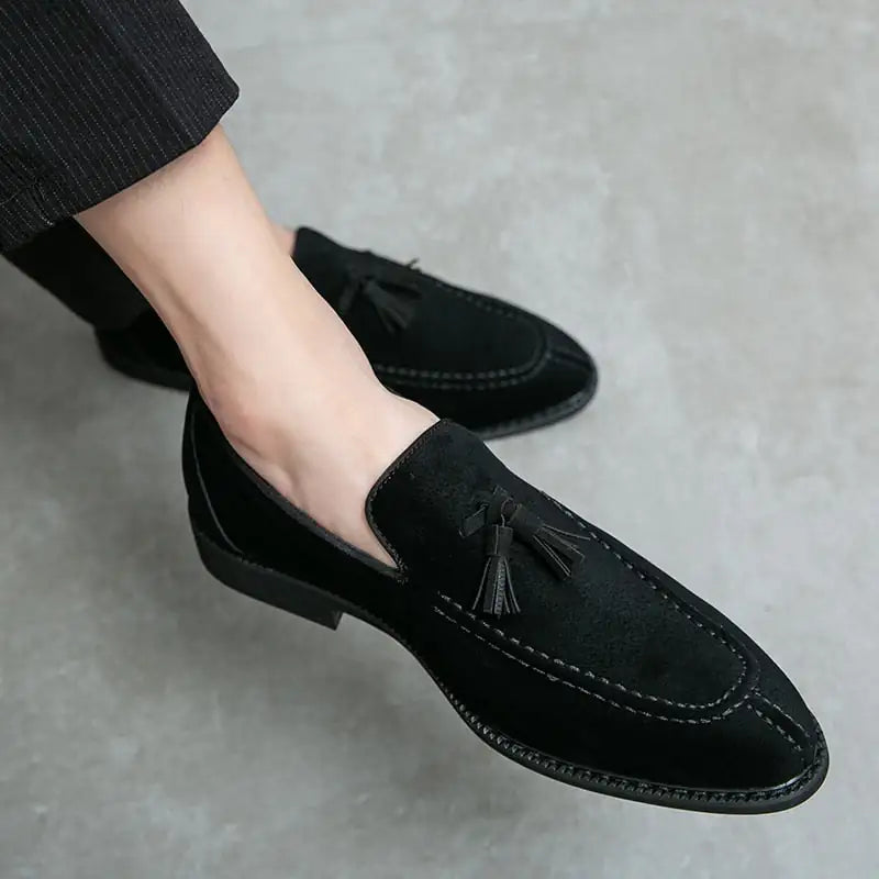 Tassel Leather Loafers