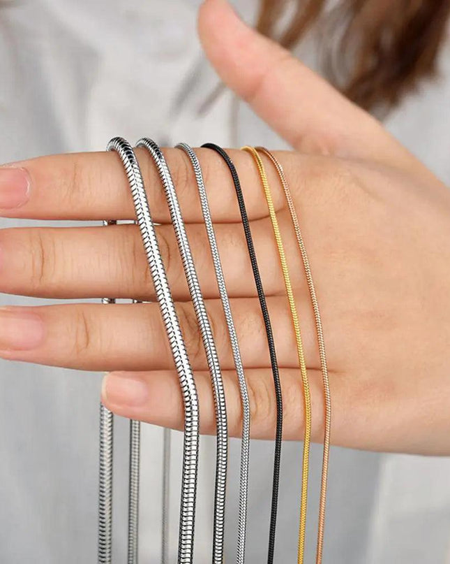 Stainless Steel Snake Chain Necklace