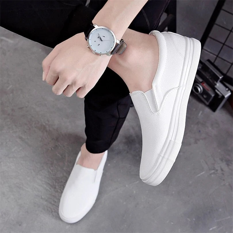 Classic Men Slip On Casual Leather Shoes