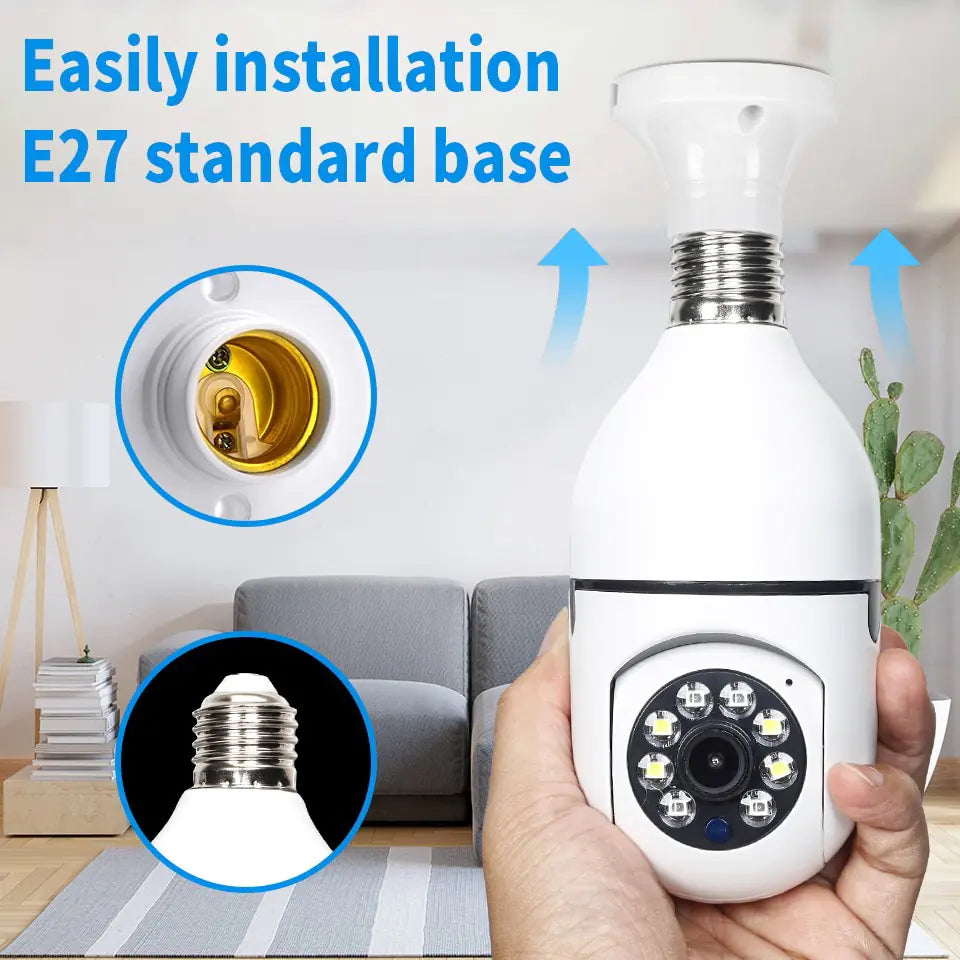 Wireless CCTV Light Bulb