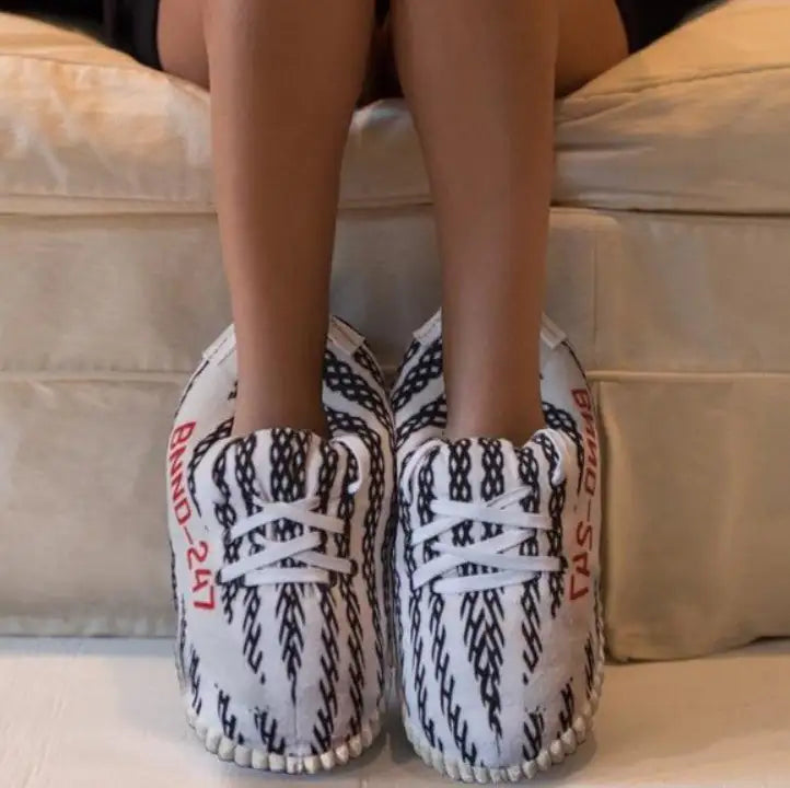 Zebra Stylish Novelty Sneaker Slippers