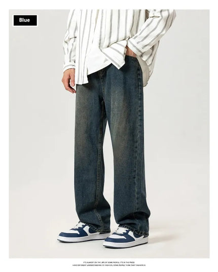 Men's Wide Leg Leisure Jeans