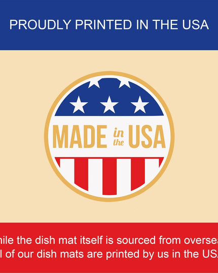 Christmas Gingerbread Dish Drying Mat