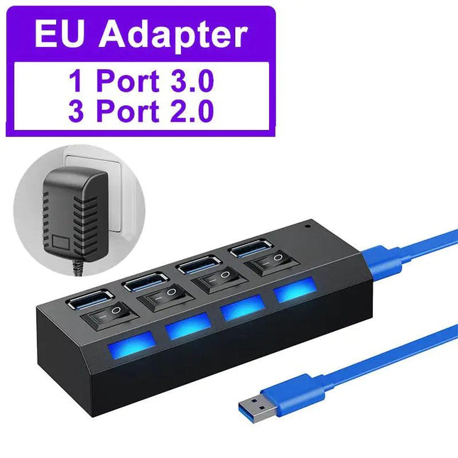 USB 3.0 Hub with 4/7 Extension Port