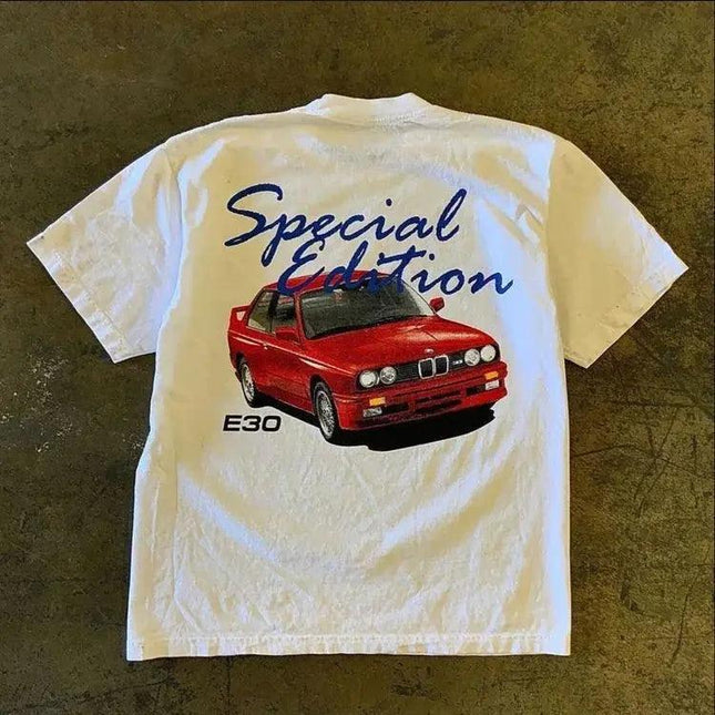 Harajuku Cat Print Shirt