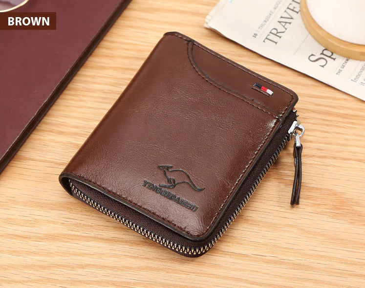 Men's "RFID" Blocking Leather Wallet "Waterproof"