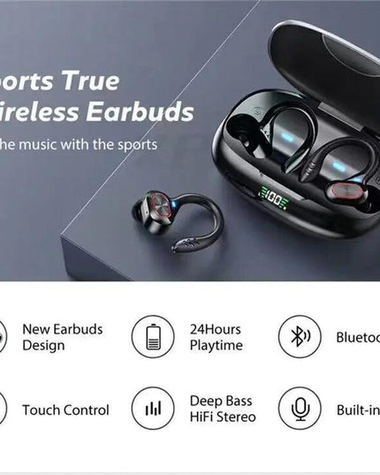 Bluetooth Headset 5.1 True Wireless Earphones Earbuds Headphones HiFi Sport TWS