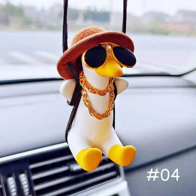 Car Pendant Cute Swinging Duck