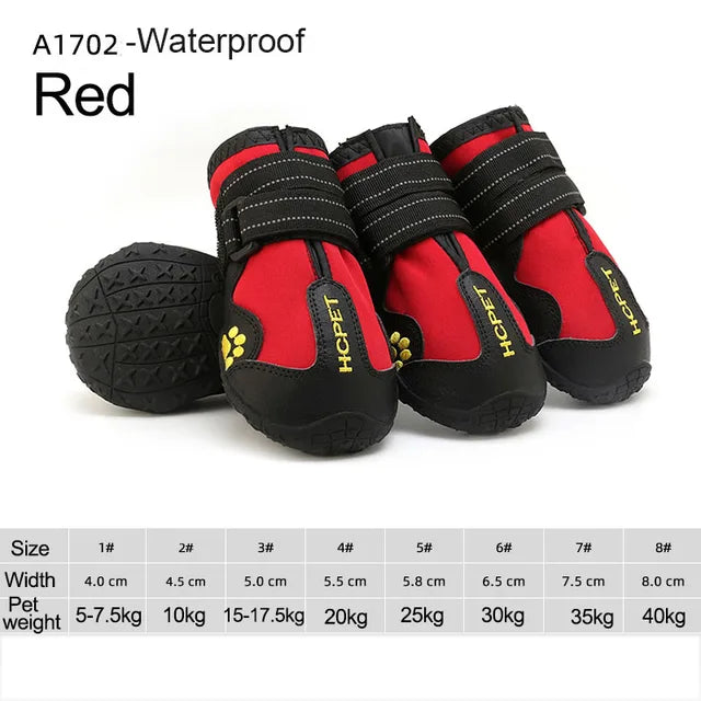 Dog Shoes Waterproof Anti-Slip Rain Boots