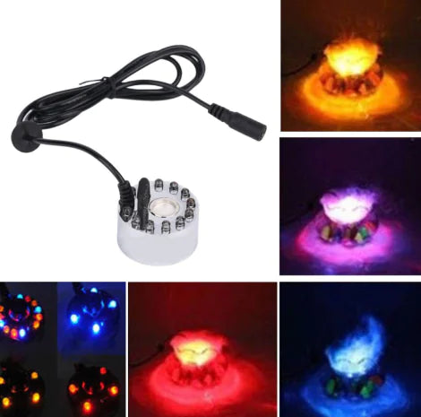 12 LED Colorful Lights Ultrasonic Fog