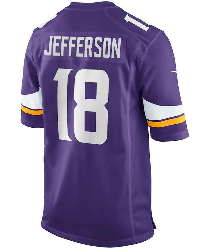 Men’s Minnesota Vikings Justin Jefferson Purple NFL Jersey