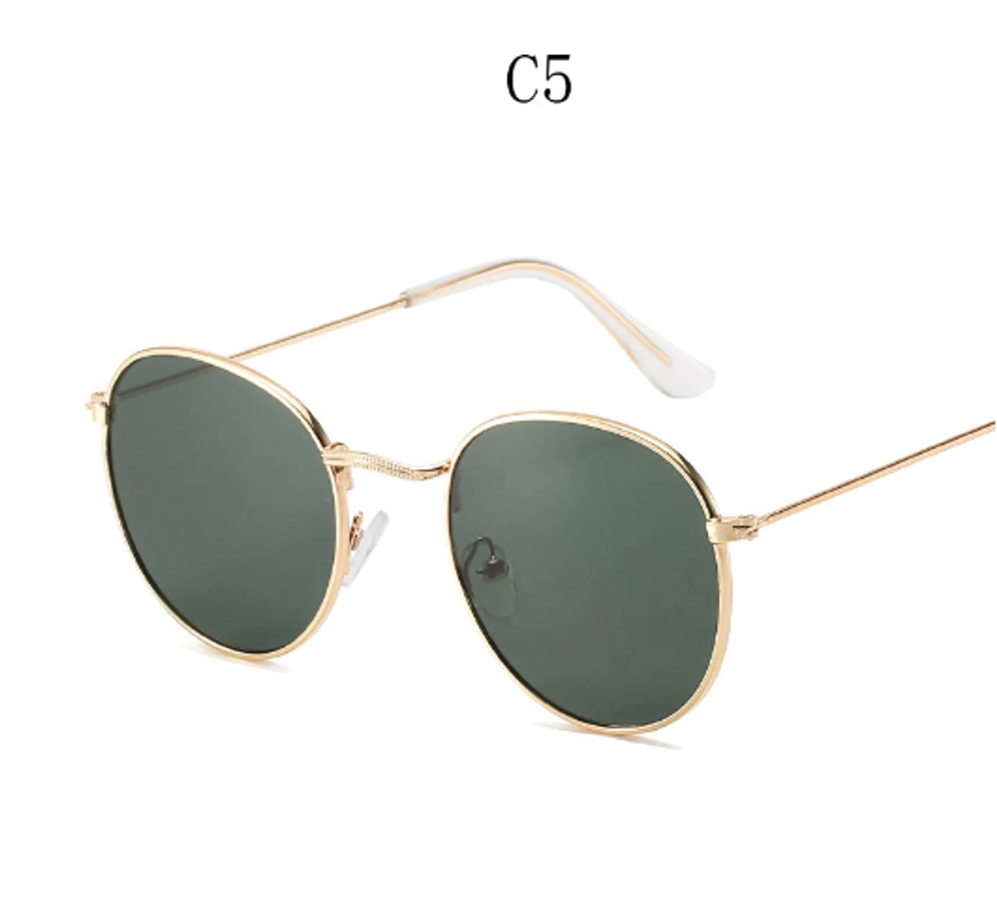 Small Retro Round Sunglasses for Women