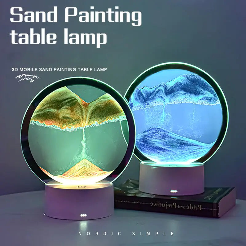 Creative Quicksand Night Light Lamp