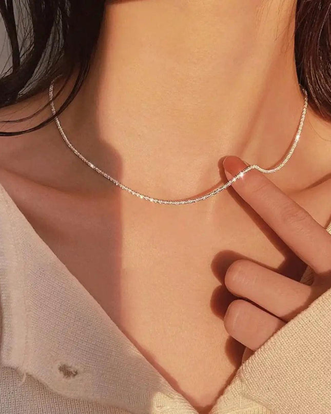 Sparkling Clavicle Chain Choker