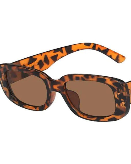 Vintage Travel Small Rectangle Sun Glasses