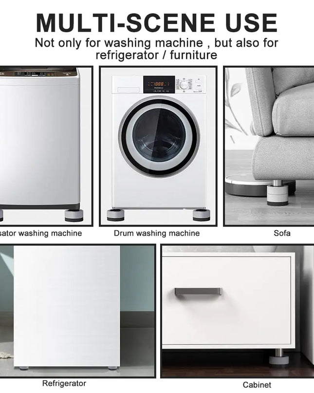 Anti Vibration Rubber Legs Silent Skid Raiser