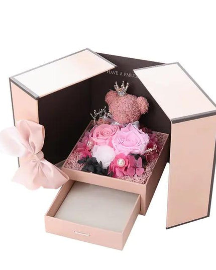 Artificial Flower Jewelry Box