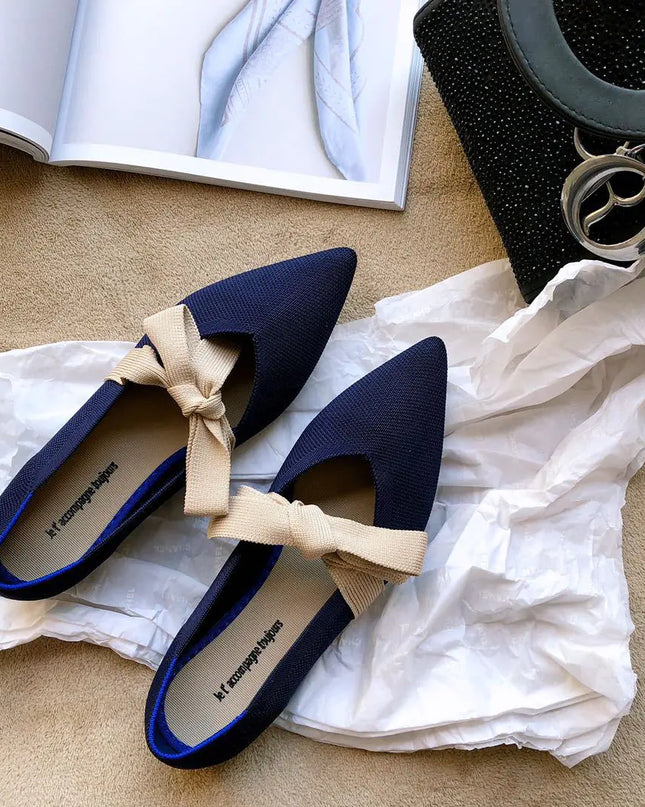 Flat Casual Boat Shoes with Bow Mary Jane Style