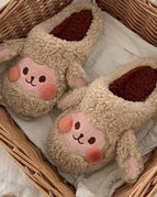 sheep khaki slides / 40-41(fit for 39-40)