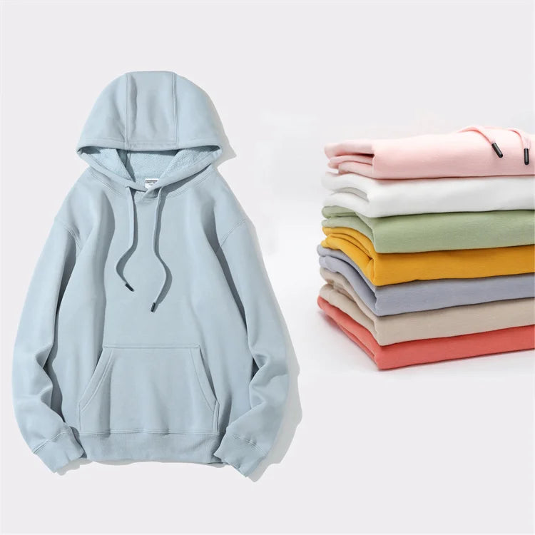 American Fashionable Unisex Off-Shoulder Hooded Sweatshirts