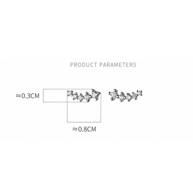 Sterling Silver Mini Stud Earrings