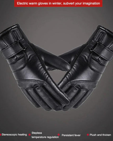 Electric USB Heated Gloves Winter Warming Thermal Ski Snow Hand Warm Windproof