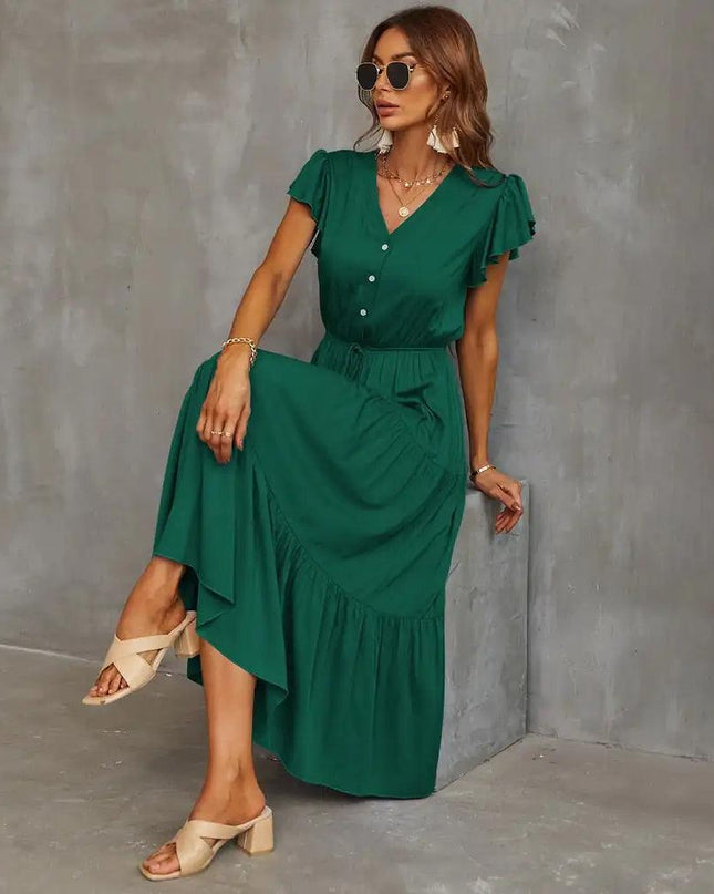 Manuela Plain Midi Dress