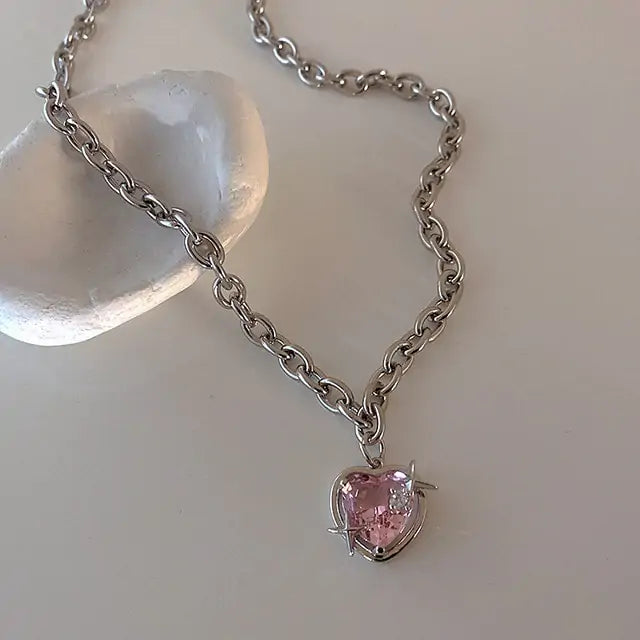 Bow Cupid Crystal Choker Necklace