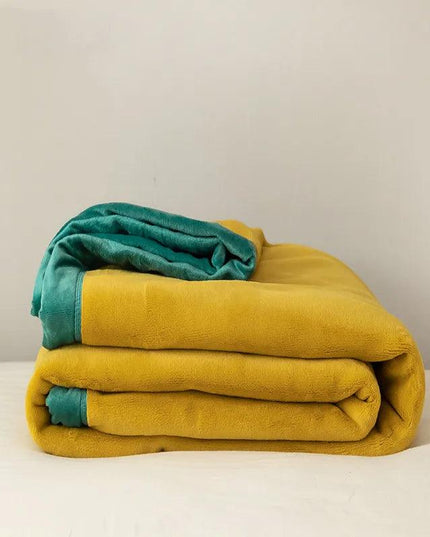 Simple Japanese Style Plain Milk Velvet Casual Blanket