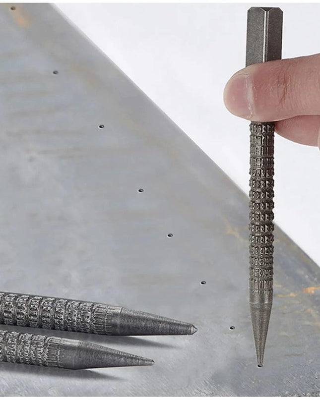 4 Piece Nail Setter & Center Punch Set 4" Wood Metal Super Impact Resistance USA