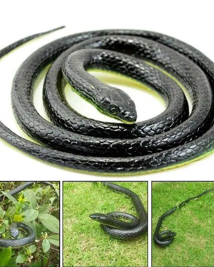Fake Realistic Snake Lifelike Real Scary Rubber Toy Prank Party Joke For Garden