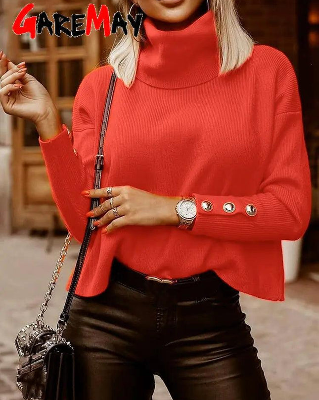 Loose Knitted Sweater Top